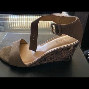 Talbots Tan Wedge Sandals